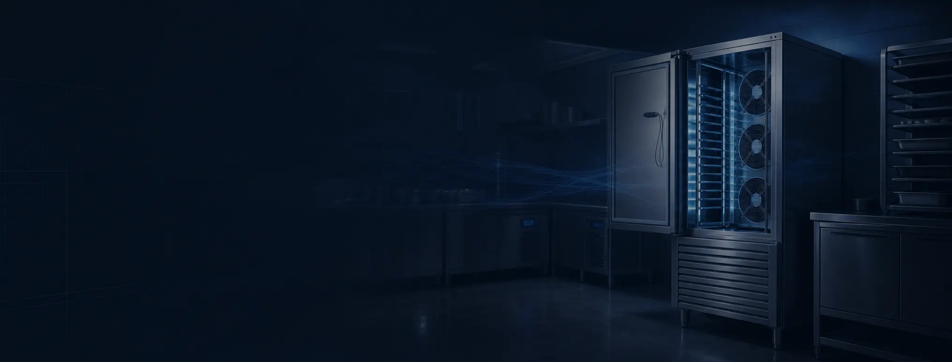 Cozinha profissional com equipamento IRINOX